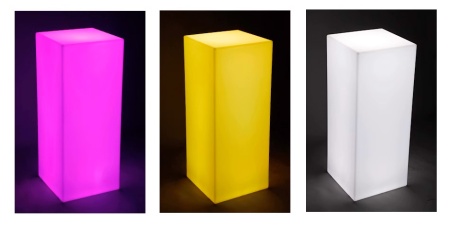 Светильник Колонна 30х80  питание от АКБ, RGB