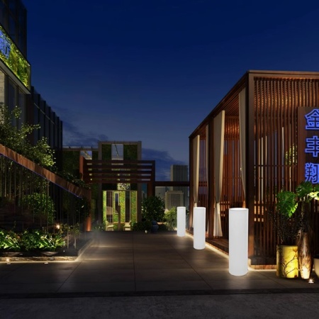 Светильник Цилиндр 16х36 питание от 220, RGB